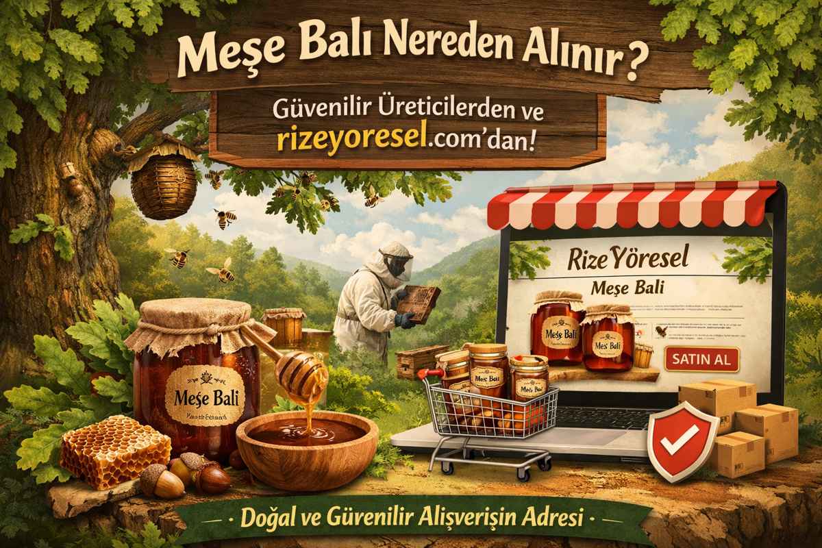 Meşe balı üreticileri ve satıcı