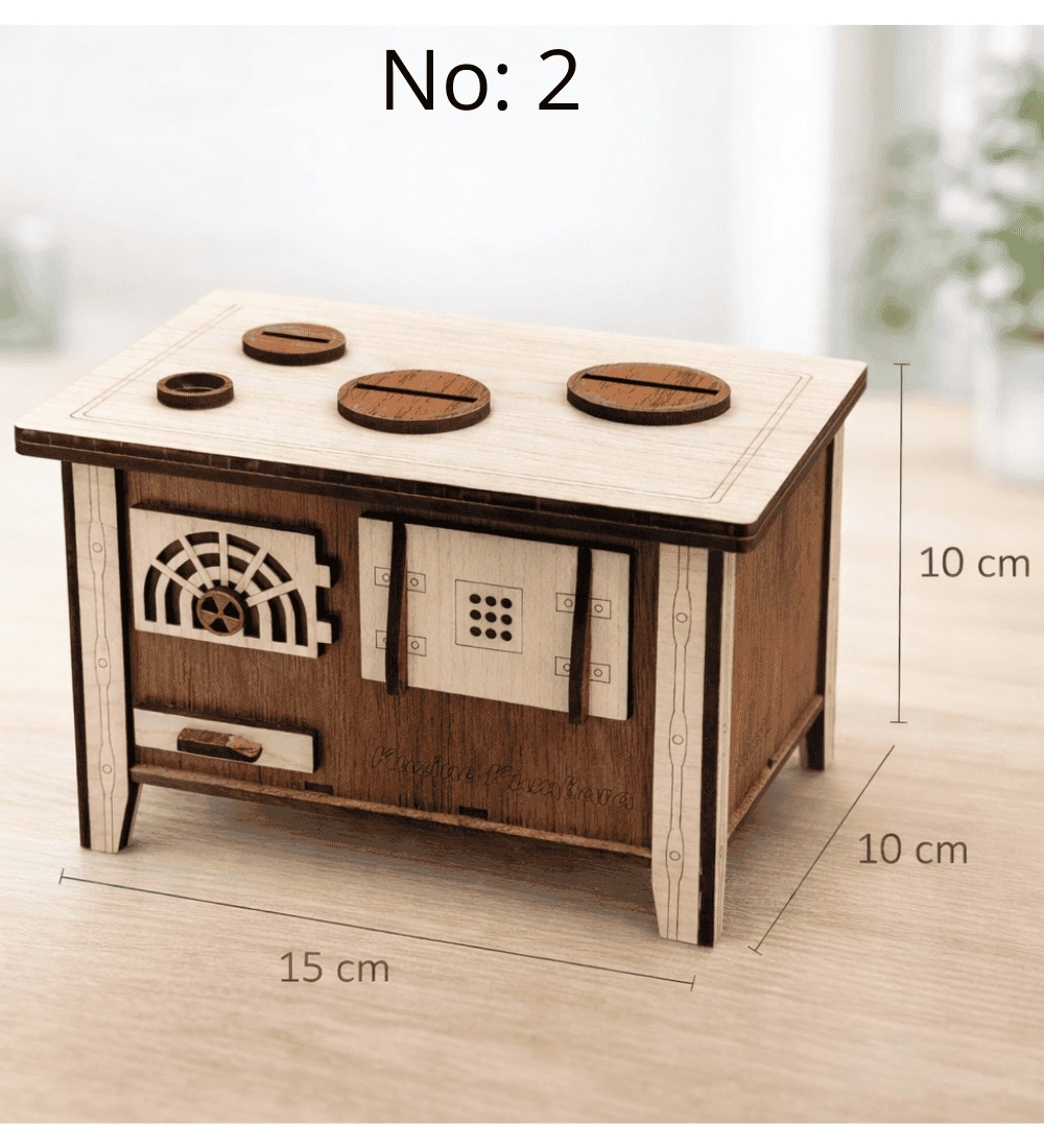 Kişiye Özel Dekoratif Ahşap Kumbara 