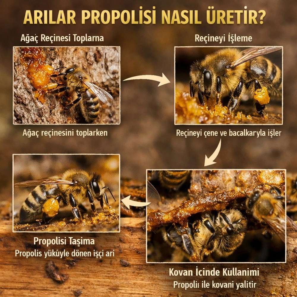%100 Saf Kaçkar Dağı Ham Propolis Tozu 100 g