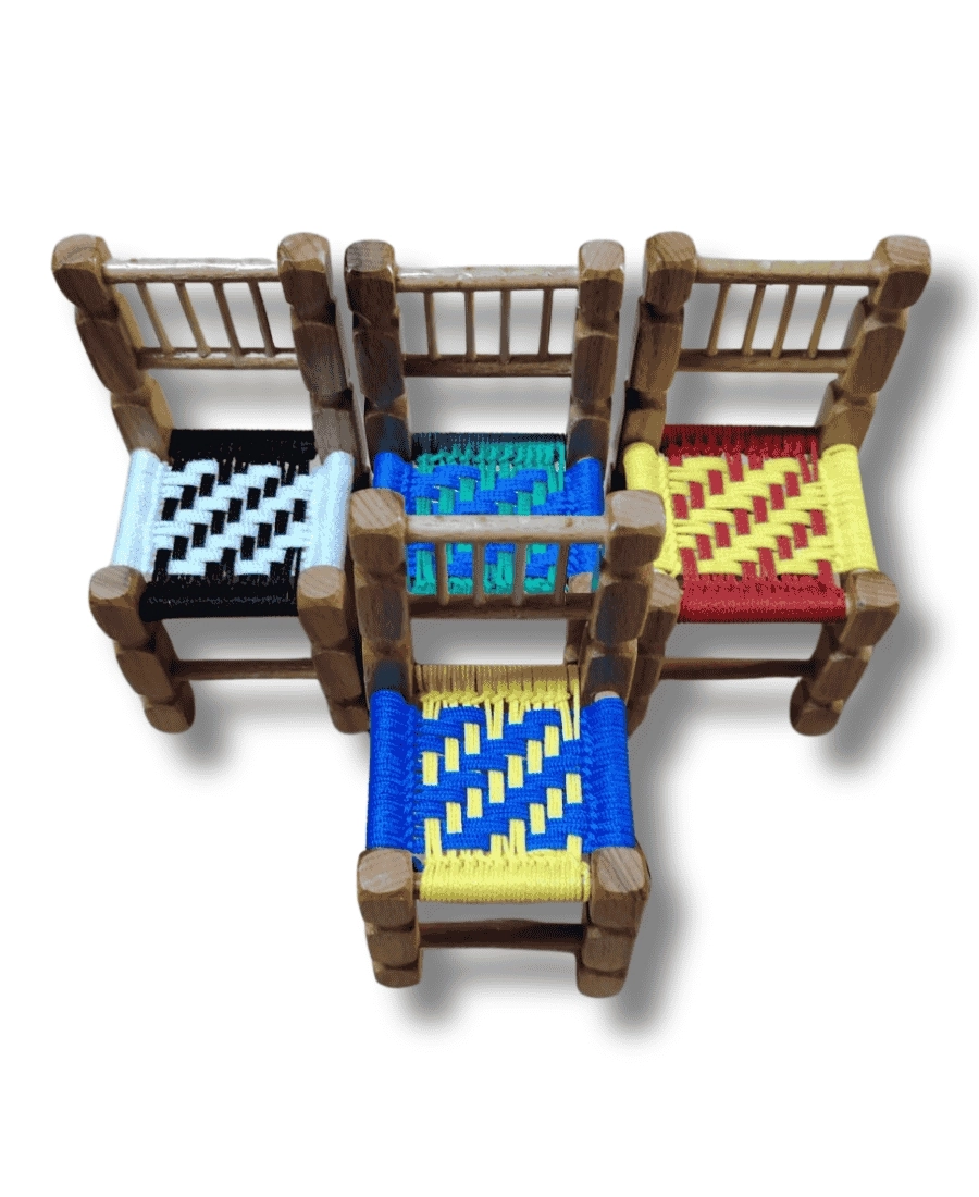 Dekoratif Ahşap Sandalye (15*8 cm)