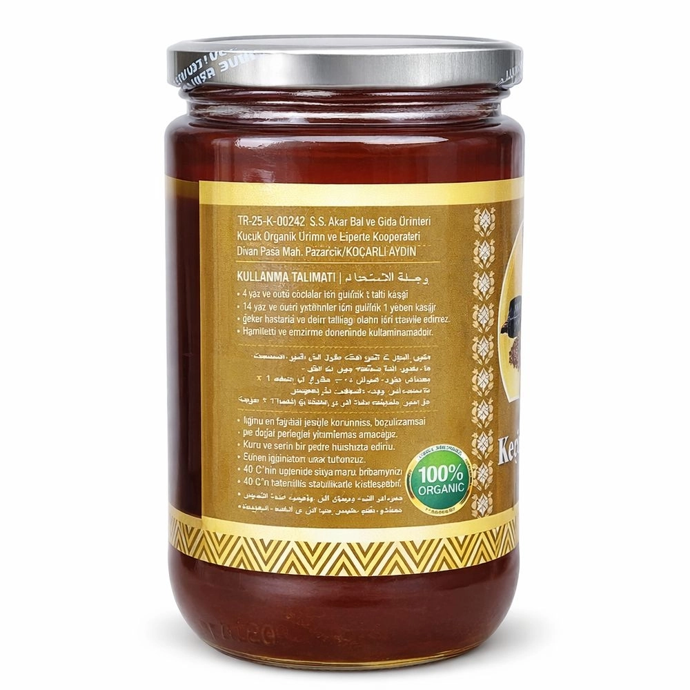 Keçiboynuzu (Harnup) Balı 970 g | Akdeniz’den Katkısız Hakiki Bal