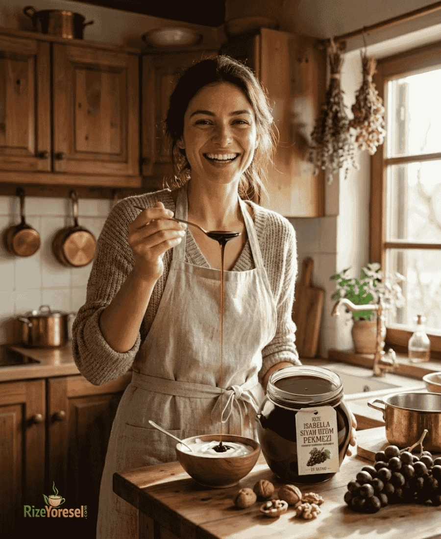 Kokulu Kara Üzüm Pekmezi % 100 Saf (450 g)