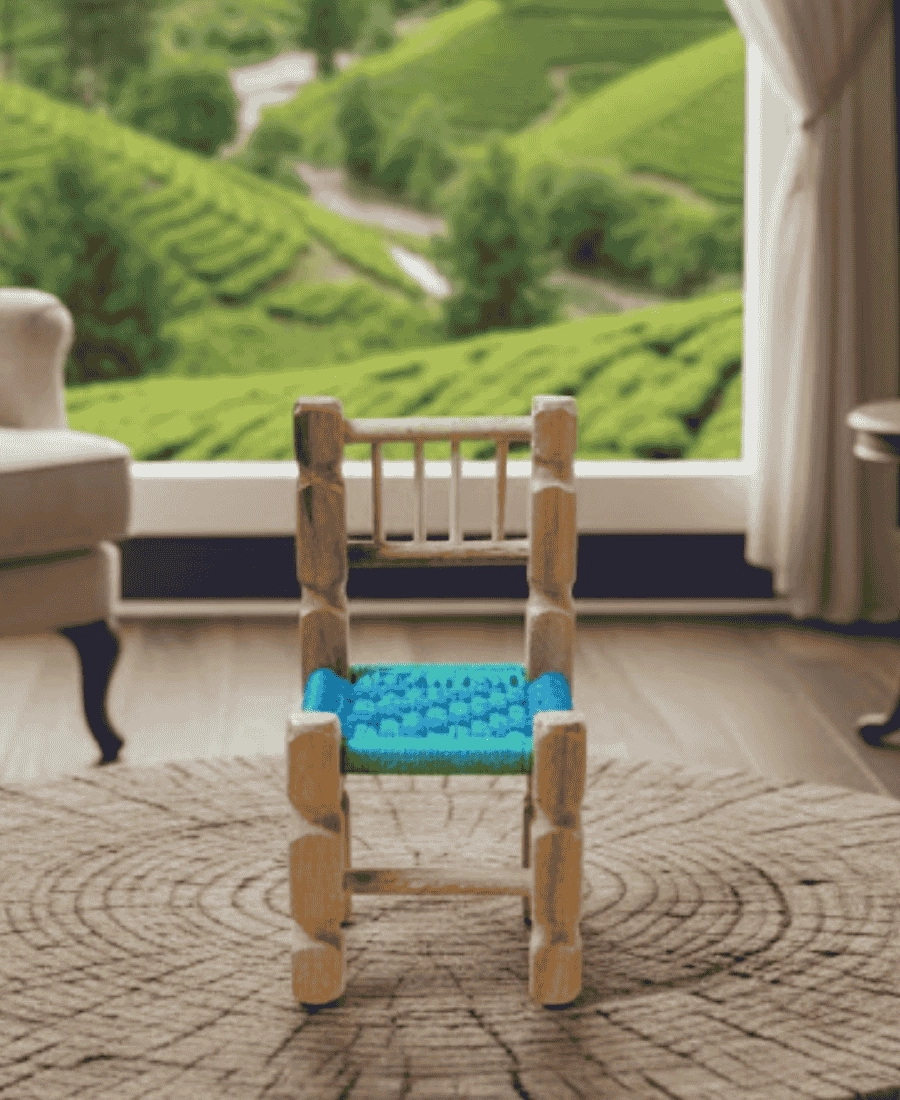 Dekoratif Ahşap Sandalye (15*8 cm)