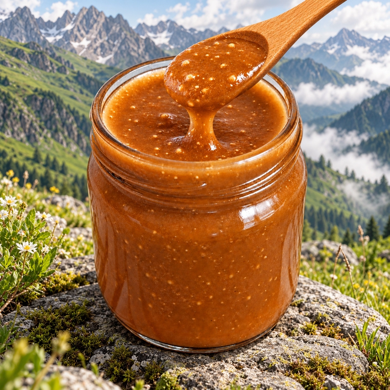Arı Sütü, Propolis, Polen, Arı Ekmeği ve Bal Karışımı Atom 250 g | Kaçkar Dağlarından