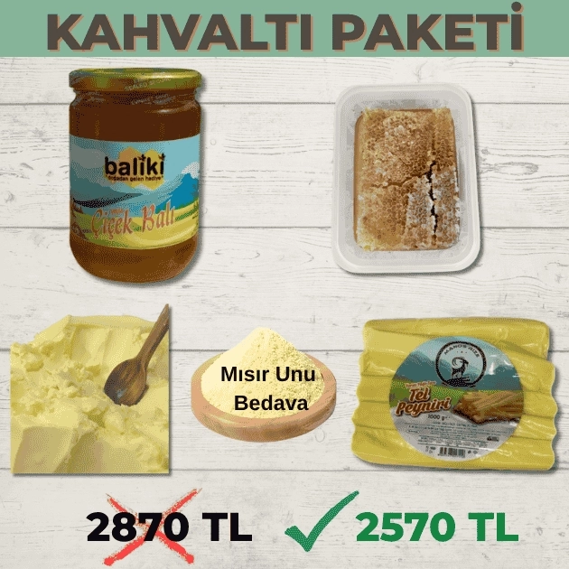 Kahvaltı  Paketi 500 g mısır Unu Bedava