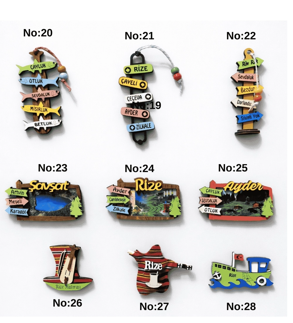 Karadeniz Kültürü El Yapımı Magnetler | Estetik ve Dayanıklı Malzeme