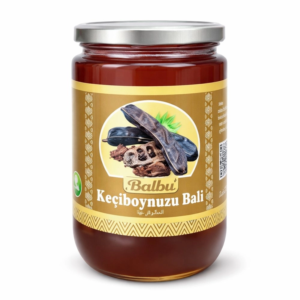 Keçiboynuzu (Harnup) Balı 970 g | Akdeniz’den Katkısız Hakiki Bal