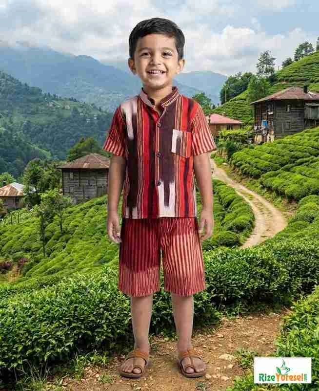 % 100 Pamuklu Keşan Erkek Çocuk Elbise