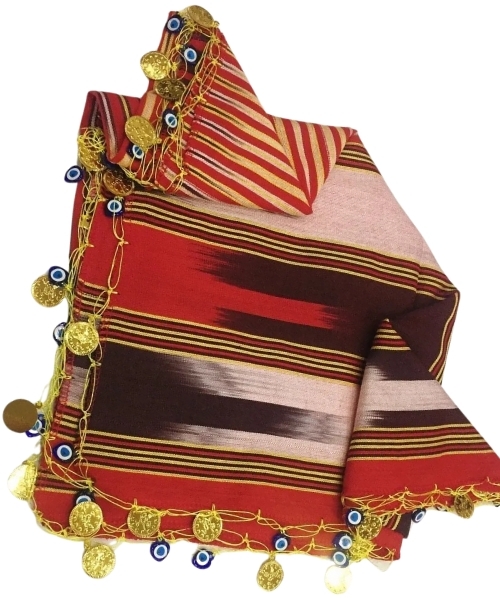 Nazar Boncuklu Keşan Yazma (90*90 cm)