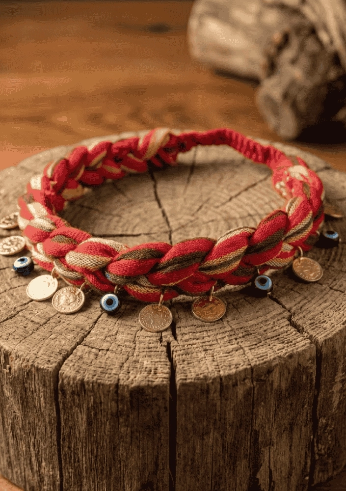 Lastikli ve Örgülü Keşan Bandana 