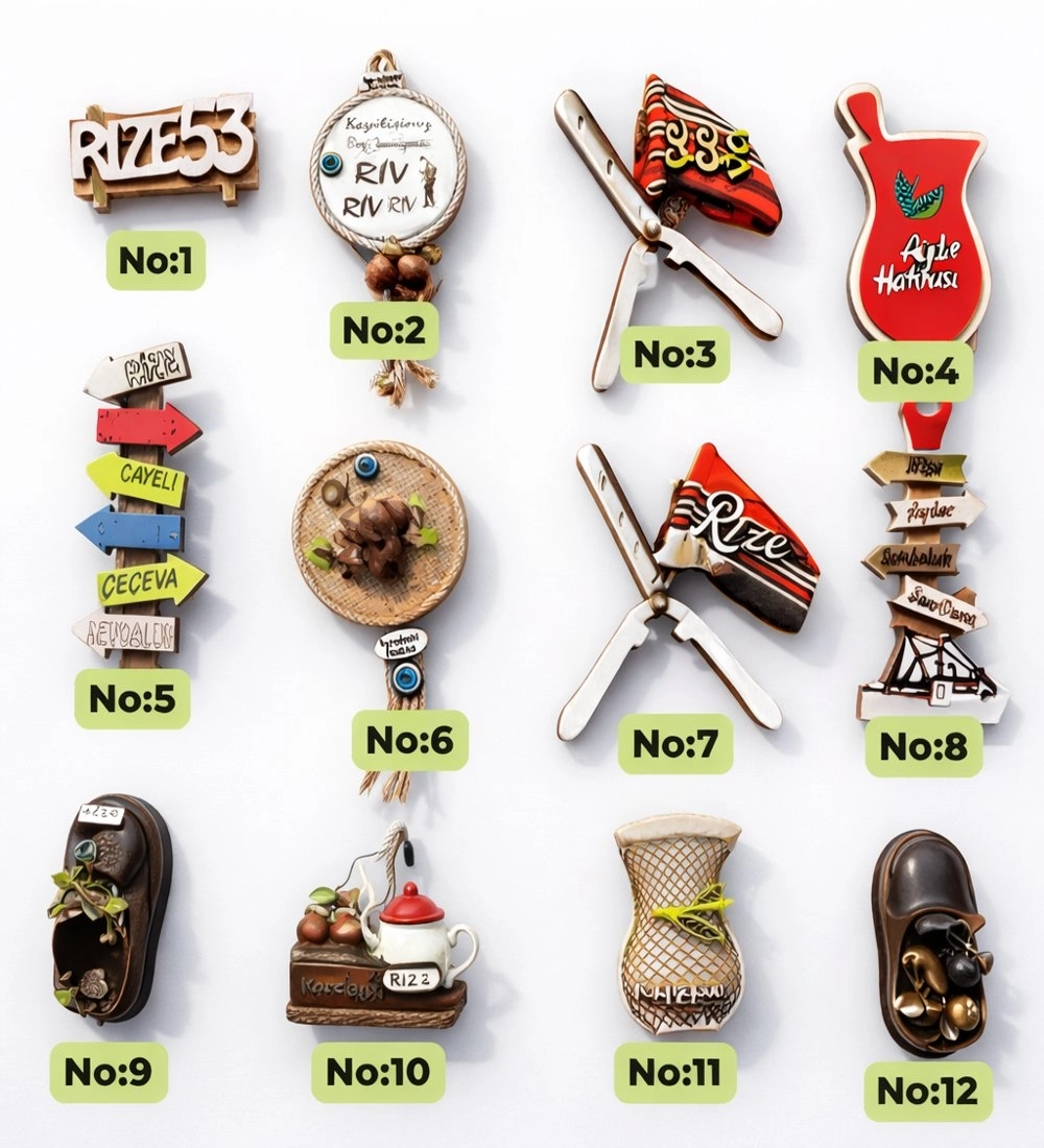 Karadeniz Kültürü El Yapımı Magnetler | Estetik ve Dayanıklı Malzeme