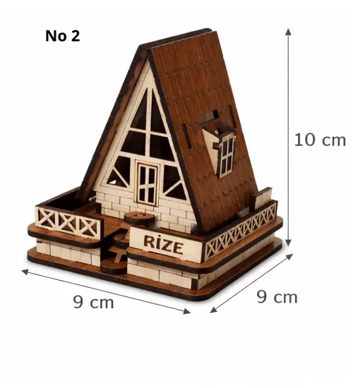 Kişiye Özel Ahşap Nalya ve Bungalov Maketi 