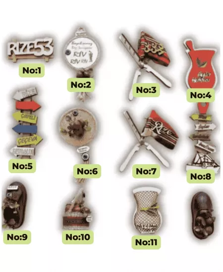 Rize Hatırası El Yapımı Magnetler