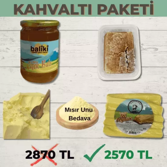 Kahvaltı  Paketi 500 g mısır Unu Bedava