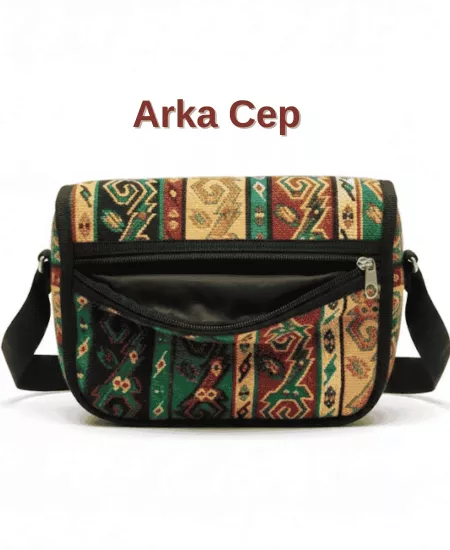 Kilim Desenli Omuz Çantası