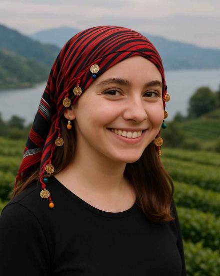 Geleneksel Pullu Keşan Fular & Bandana