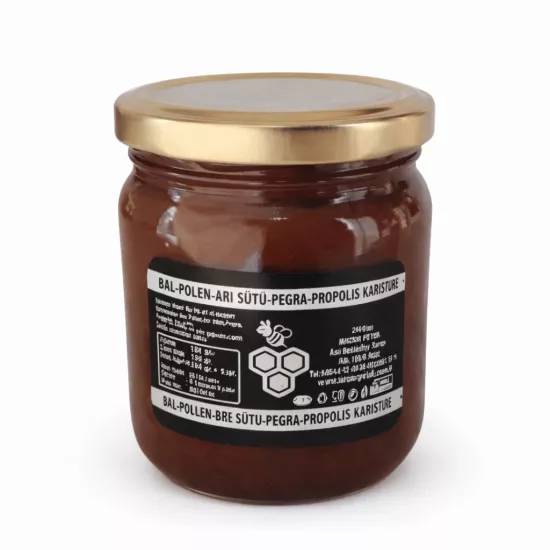 Bal, polen, propolis, arı sütü perga karışımı Atom