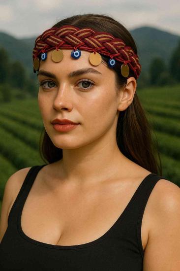 Rize Bezi  Keşan Örgülü Bandana Saç Bandı 