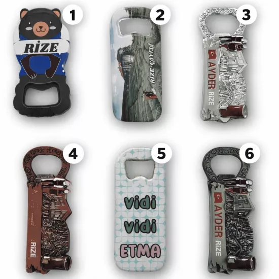 Yöresel Temalı Metal Magnet Açacak Çeşitleri