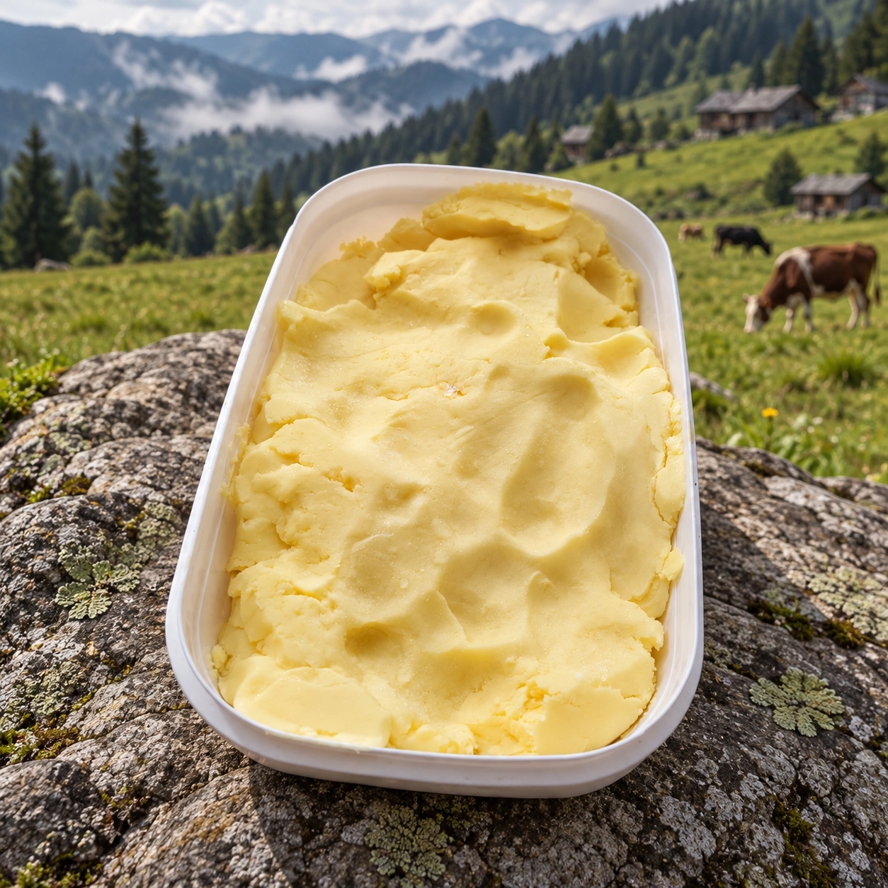 Trabzon Tereyağı 1 Kg | Az Tuzlu Doğal Köy Yayık Tereyağı