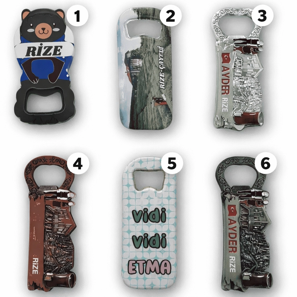 Yöresel Temalı Metal Magnet Açacak Çeşitleri