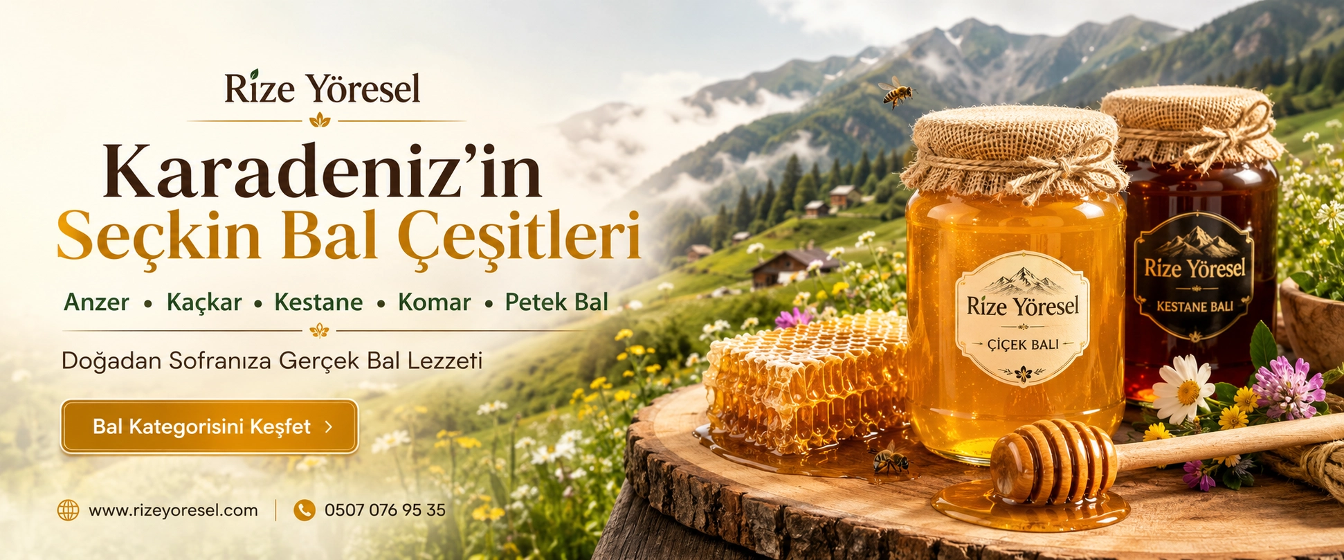 rize balları anzer balı ve diğer bal çeşitleri